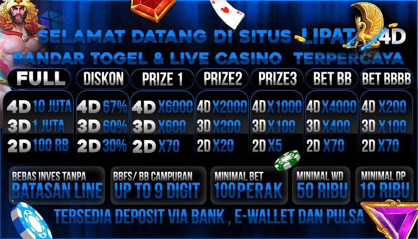 Lipat4d Bandar Togel Online Hadiah 4D 10 Juta